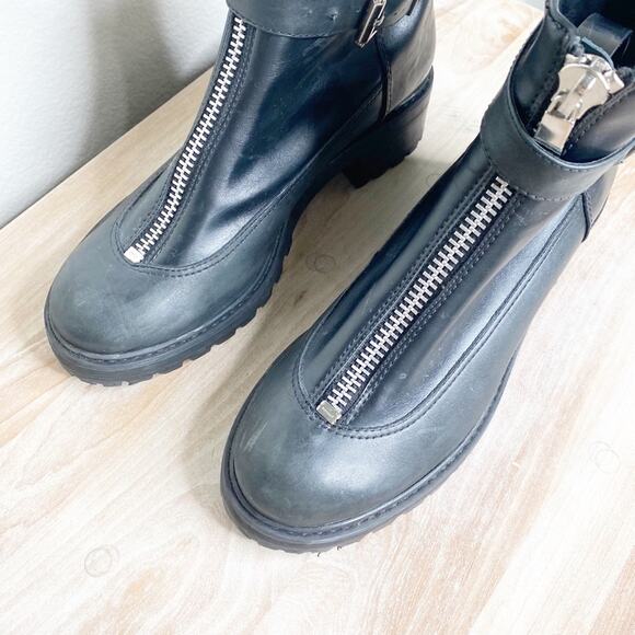 schutz black buckle ugly core bulky boots size 9.5 - Picture 6 of 10